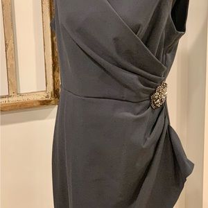 Metallic Grey Flair Dress